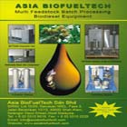 Based in Malaysia, Asia BioFuelTech (ABFT)/West East Biofuels (WEB) manufactures, markets biodiesel production equipment and related systems adopting British technology.